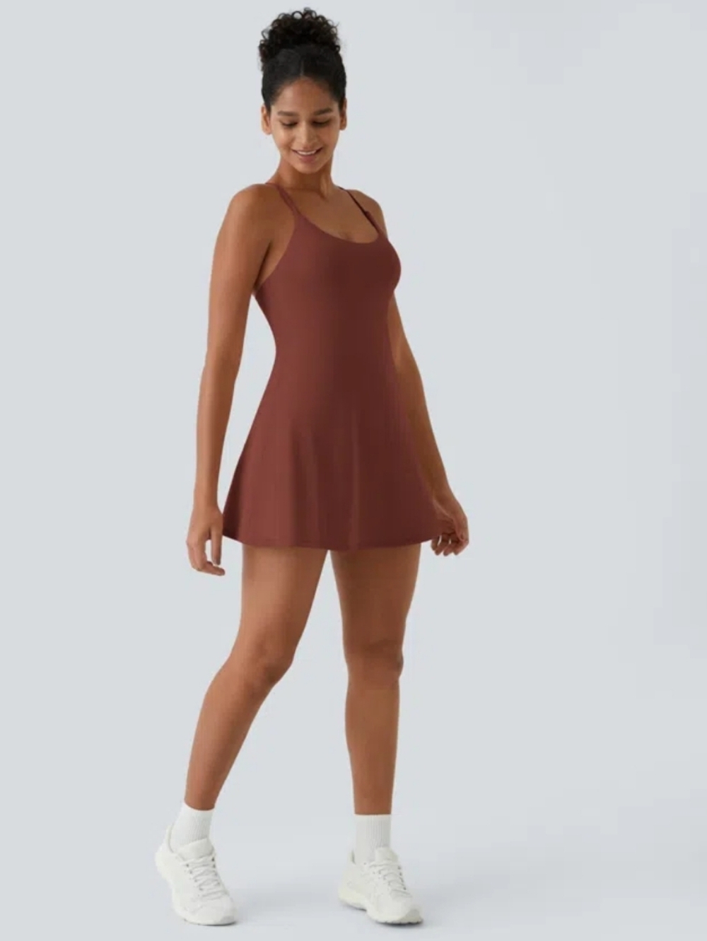 Backless Active Dress-Easy Peezy Edition BUILT IN SHORTS